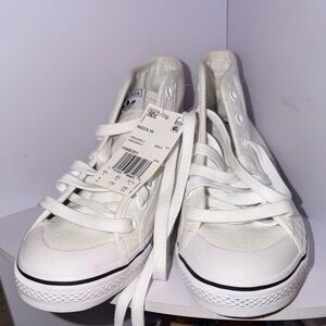 Adidas Classic White Canvas Shoes